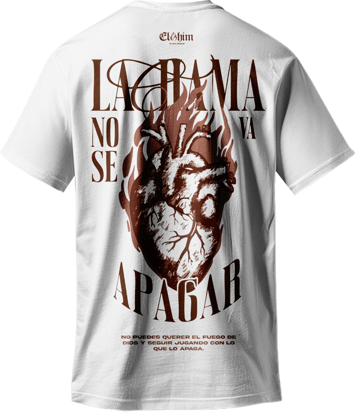 Camiseta Oversize "Fuego Continuo" – White