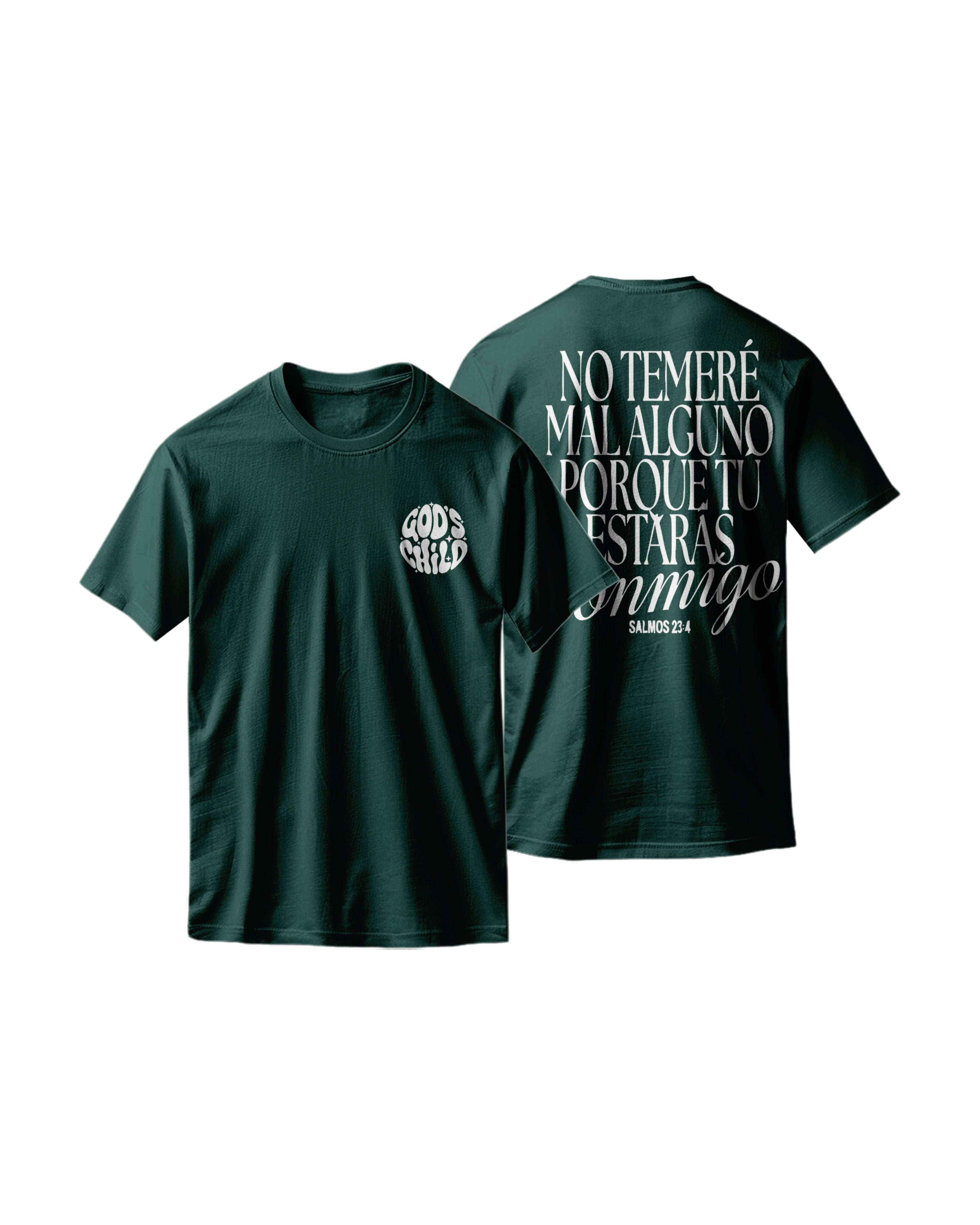 Camiseta 'Salmos 23:4' - No Temeré Mal Alguno